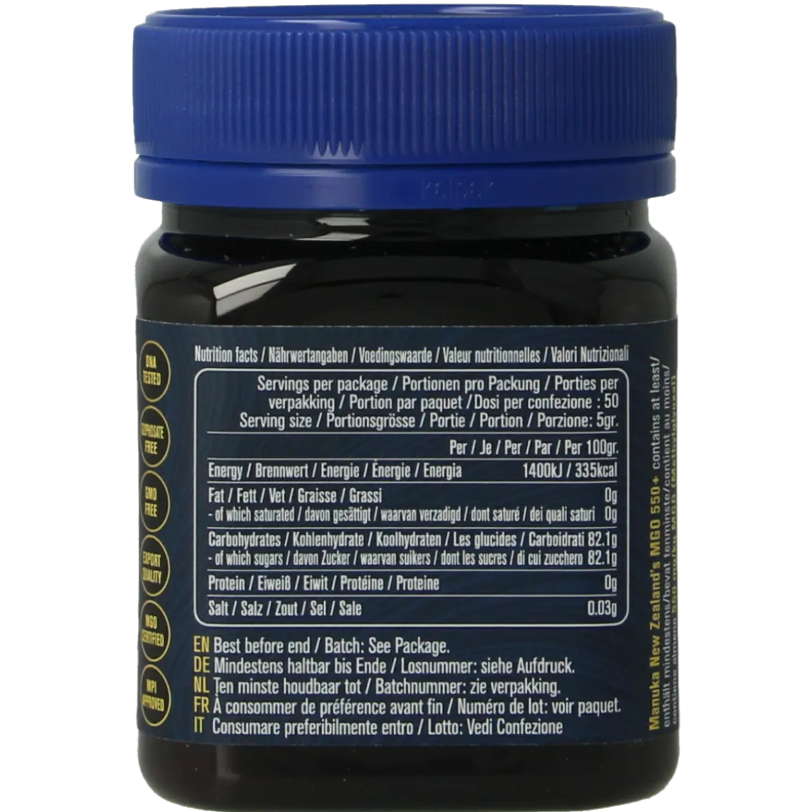 MNZ (Manuka New Zealand) Manuka Honing MGO 550+