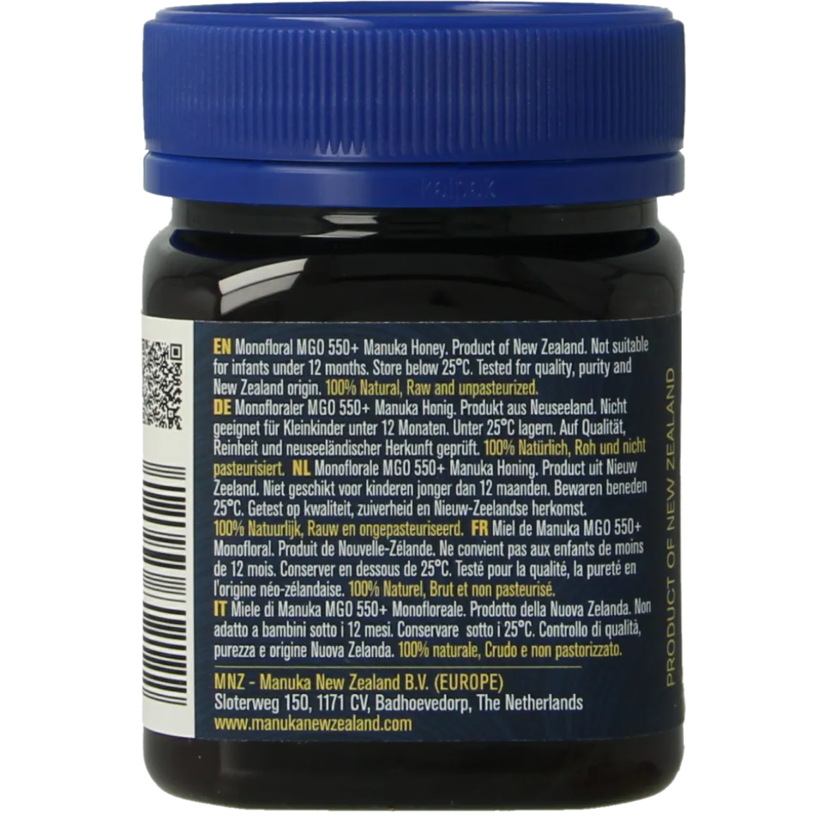 MNZ (Manuka New Zealand) Manuka Honing MGO 550+