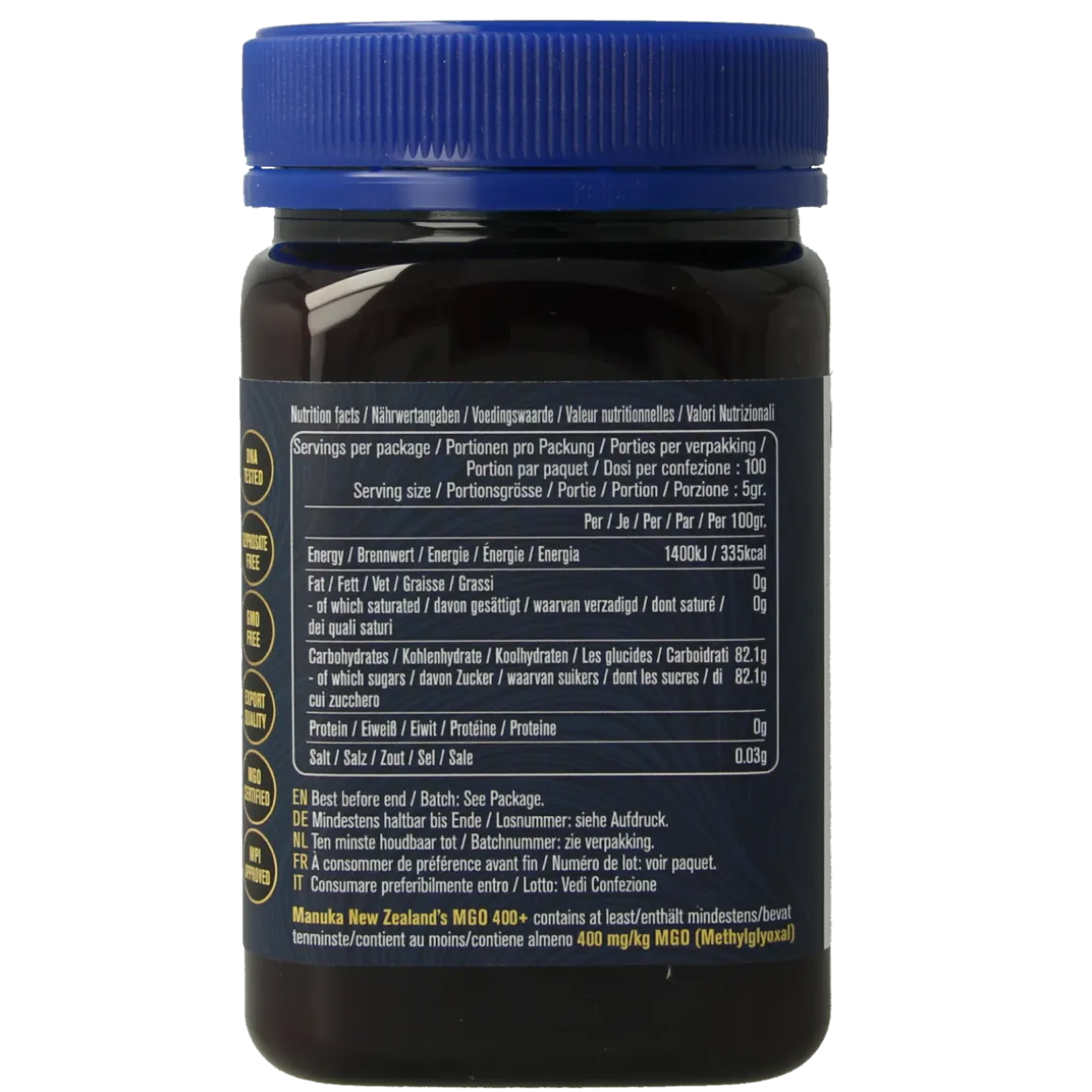 MNZ (Manuka New Zealand) Manuka Honing MGO 400+