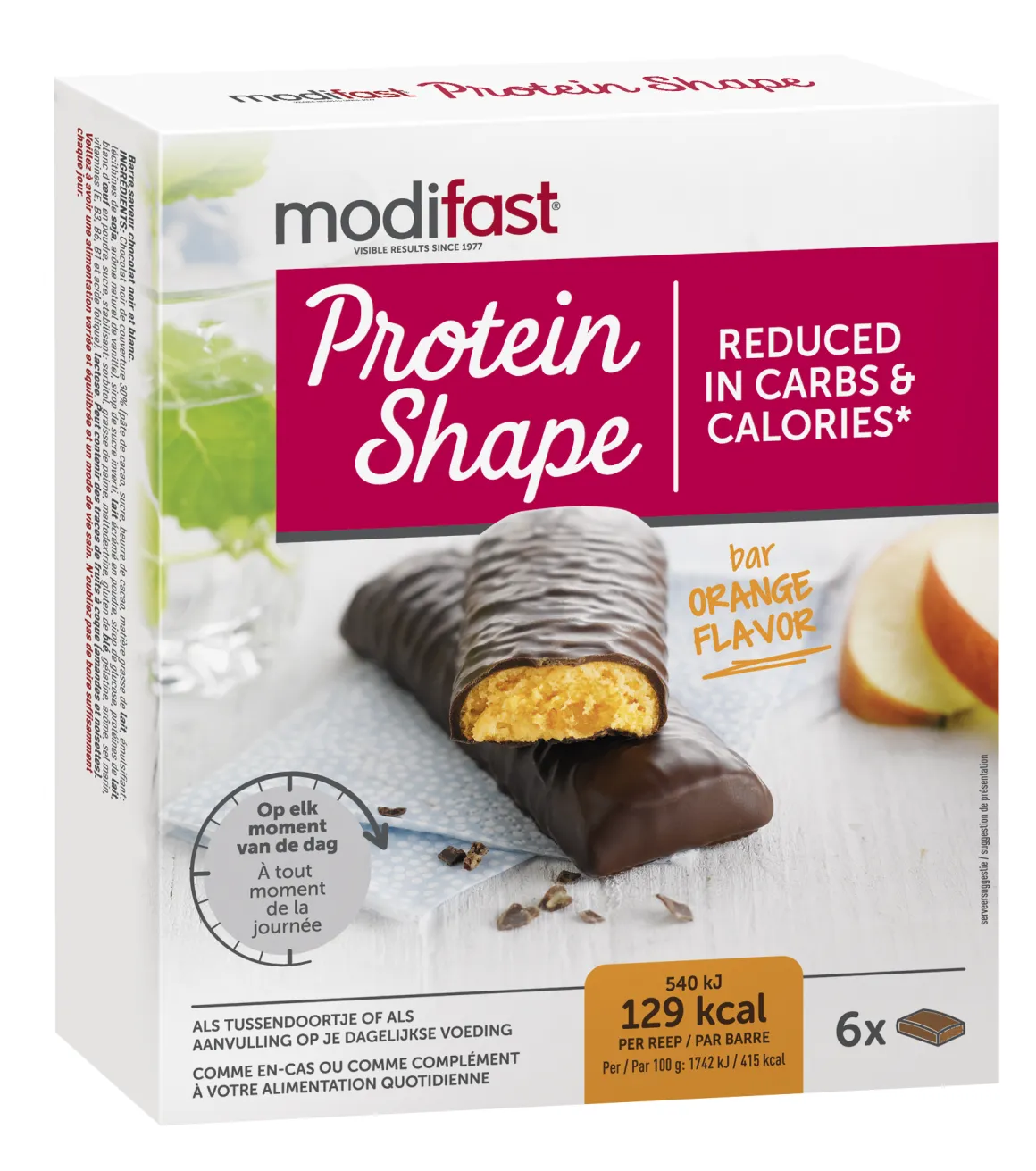 Modifast Proteine shape bar orange 6x31g