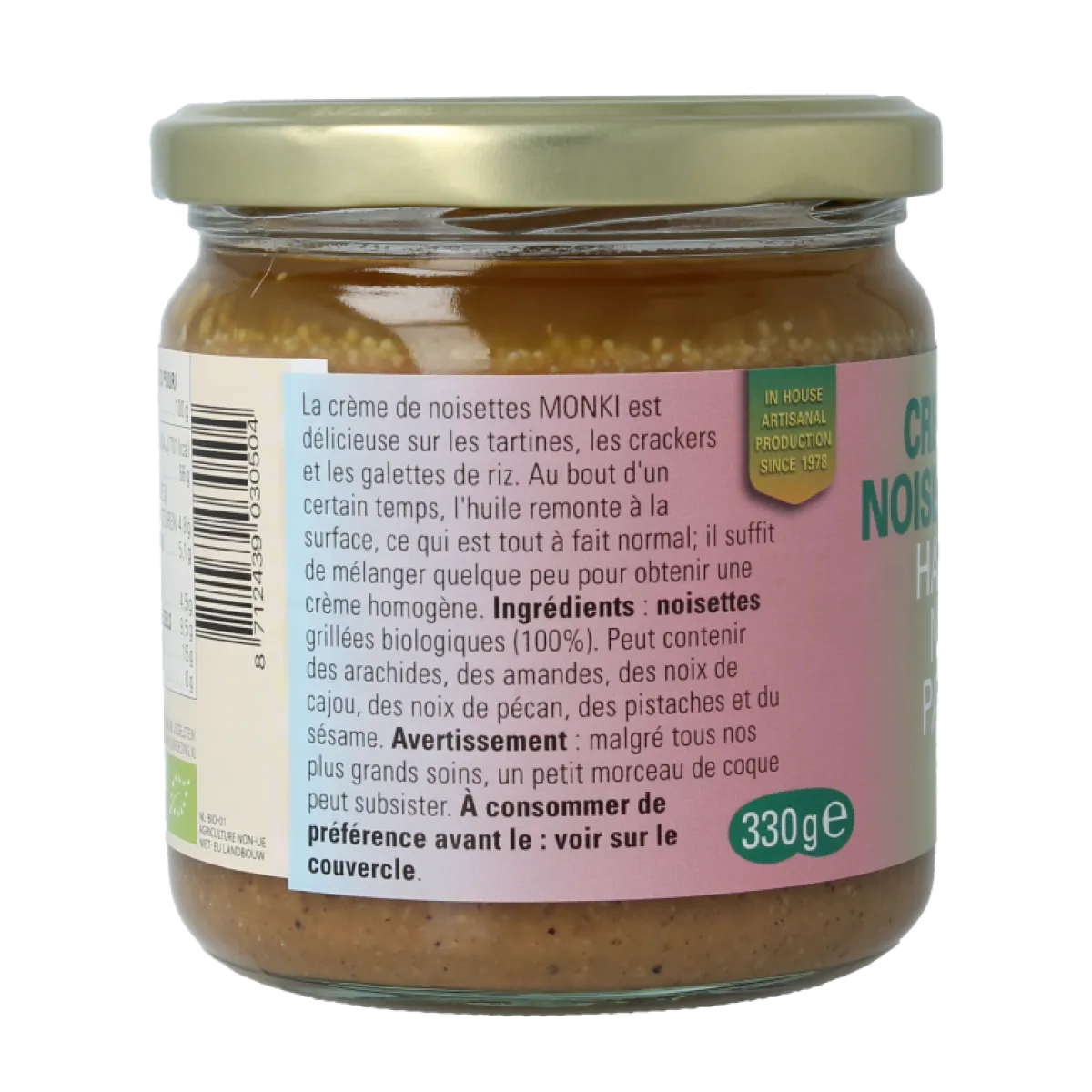 Outlet Monki Hazelnootpasta eko bio