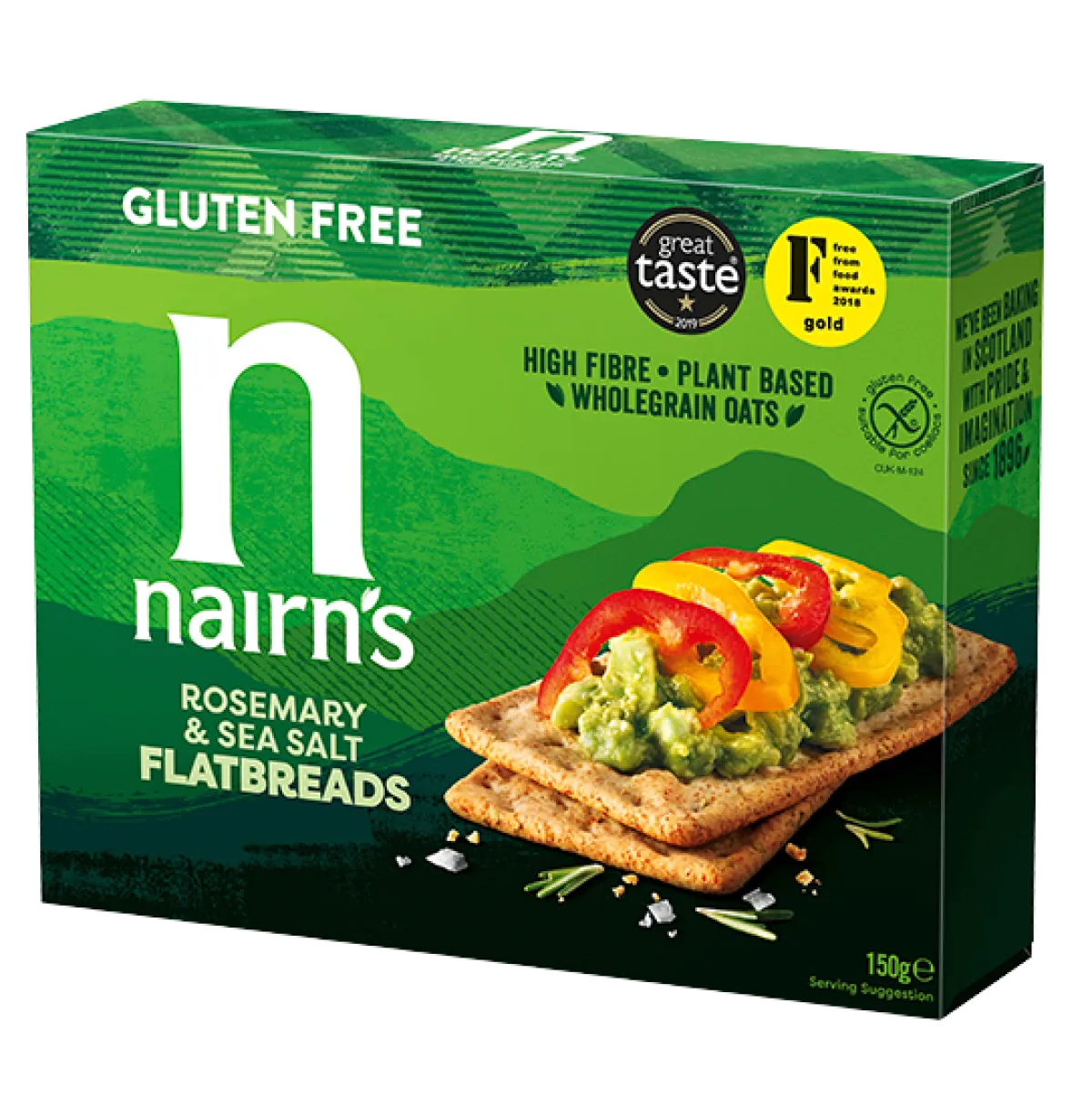 Nairns Flatbread rosemary & seasalt