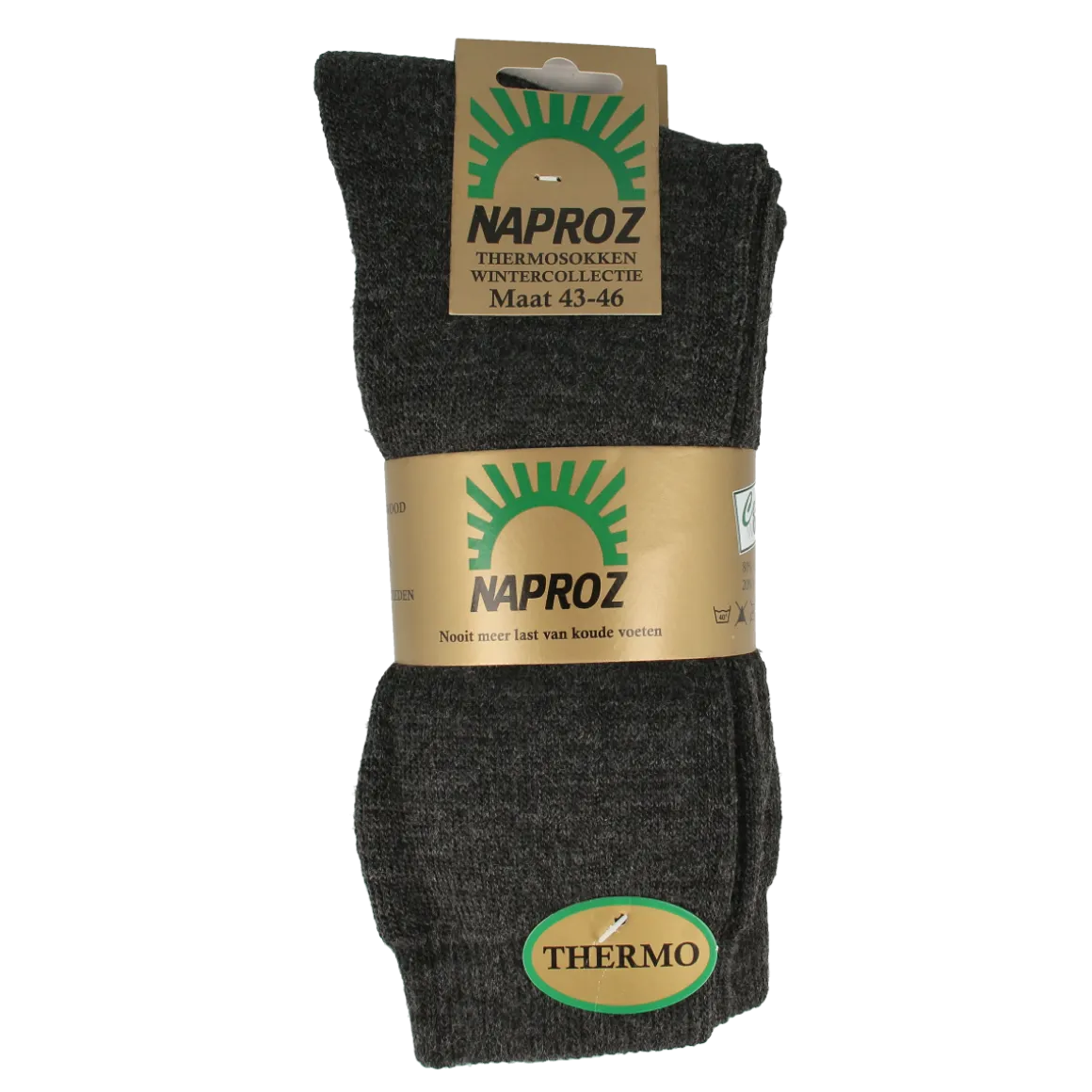 Naproz Thermo sokken grijs maat 43-46