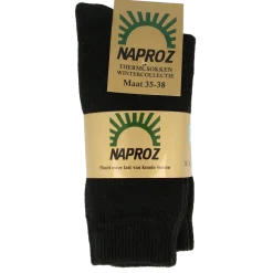 Naproz Thermo sokken zwart maat 35-38