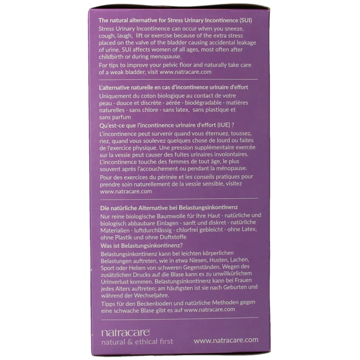 Natracare Dry & light pads