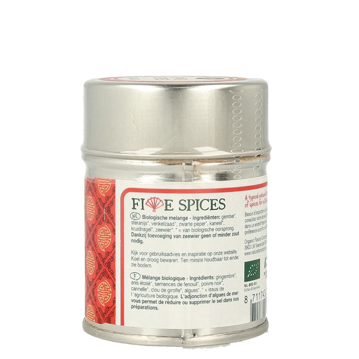 New Natural Temptation Five spices blikje natural spices bio