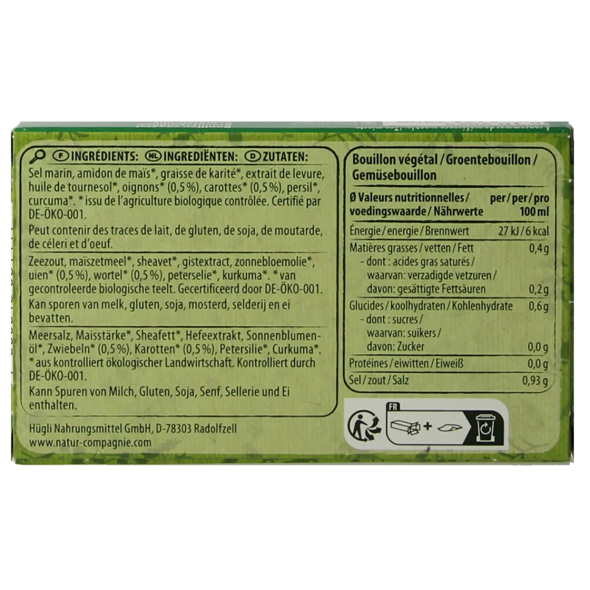 Clearance Natur Compagnie Groentebouillonblokjes met zout bio