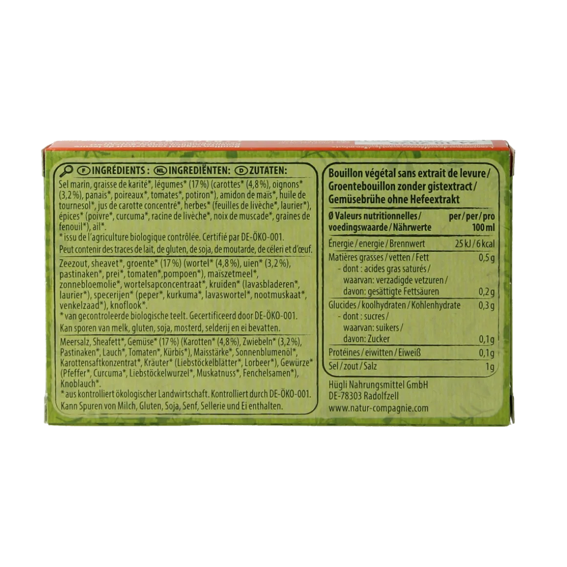 Natur Compagnie Groentebouillon zonder gist bio