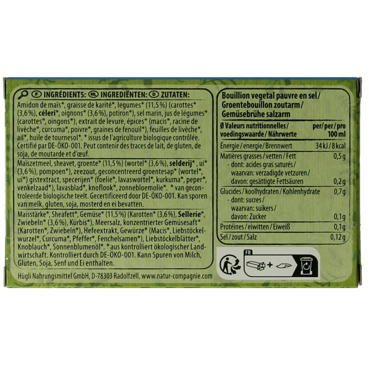 Online Natur Compagnie Groentebouillon zonder zout bio