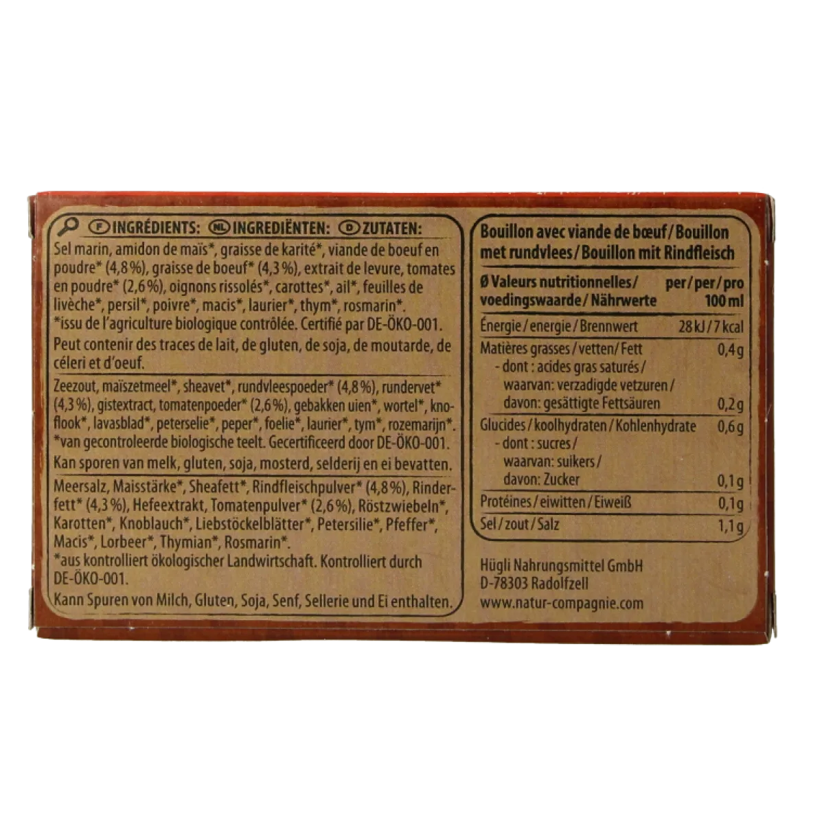 Sale Natur Compagnie Rundvleesbouillon blokjes bio