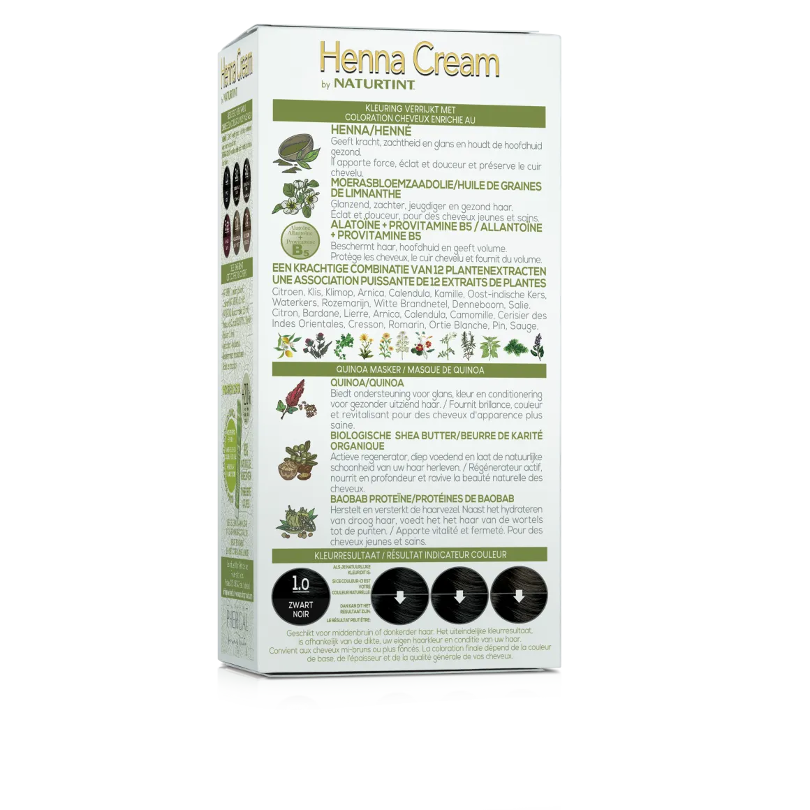 Naturtint Henna cream 1.0 zwart