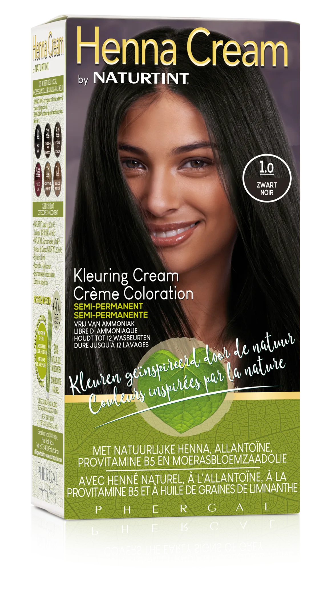 Naturtint Henna cream 1.0 zwart
