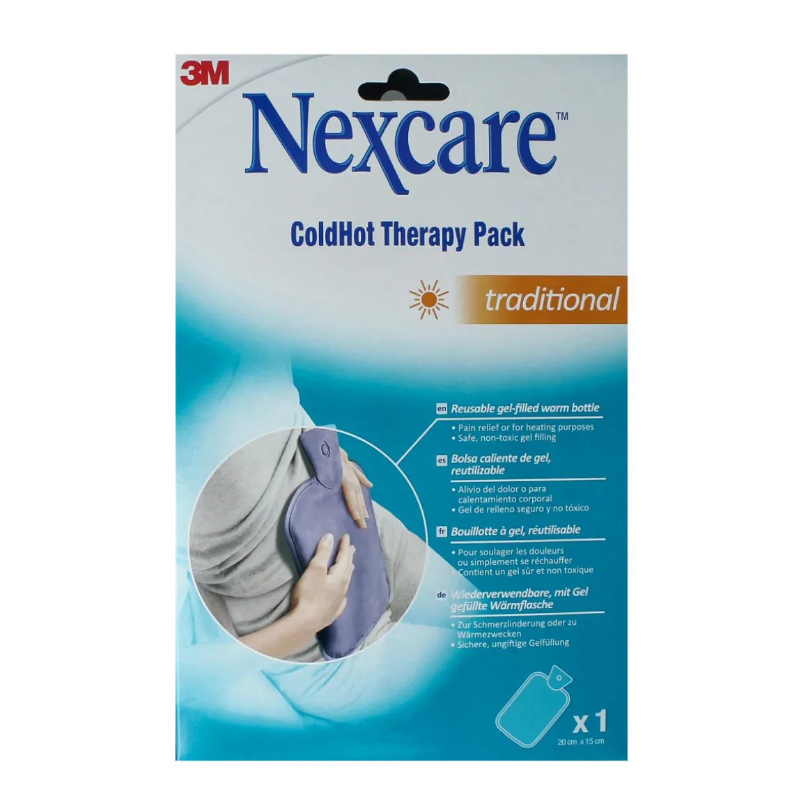 Nexcare Cold hot kruik traditioneel fluweel gevuld met gel