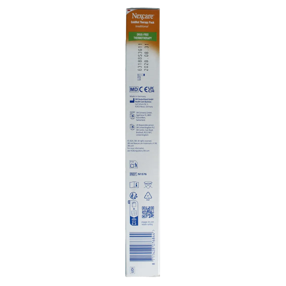 Nexcare Cold hot kruik traditioneel fluweel gevuld met gel