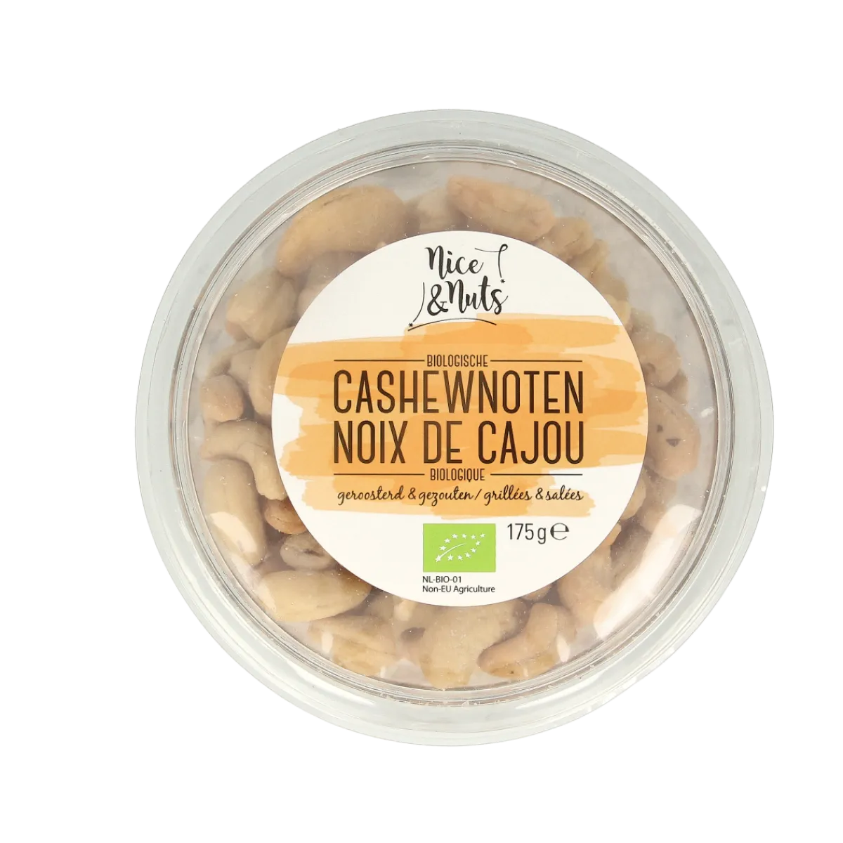Clearance Nice & Nuts Cashewnoten met zeezout geroosterd bio