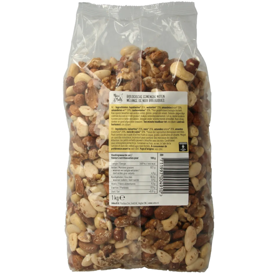 Nice & Nuts Gemengde noten rauw bio