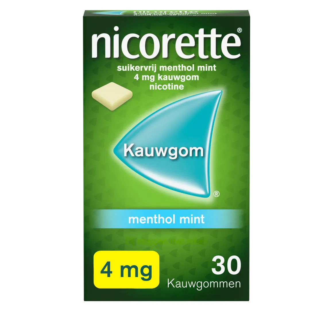 Nicorette Kauwgom 4mg menthol mint