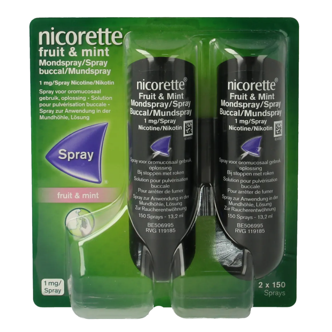 Nicorette Mondspray fruit & mint duo