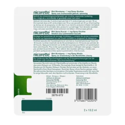 New Nicorette Mondspray mint 1mg duo verpakking