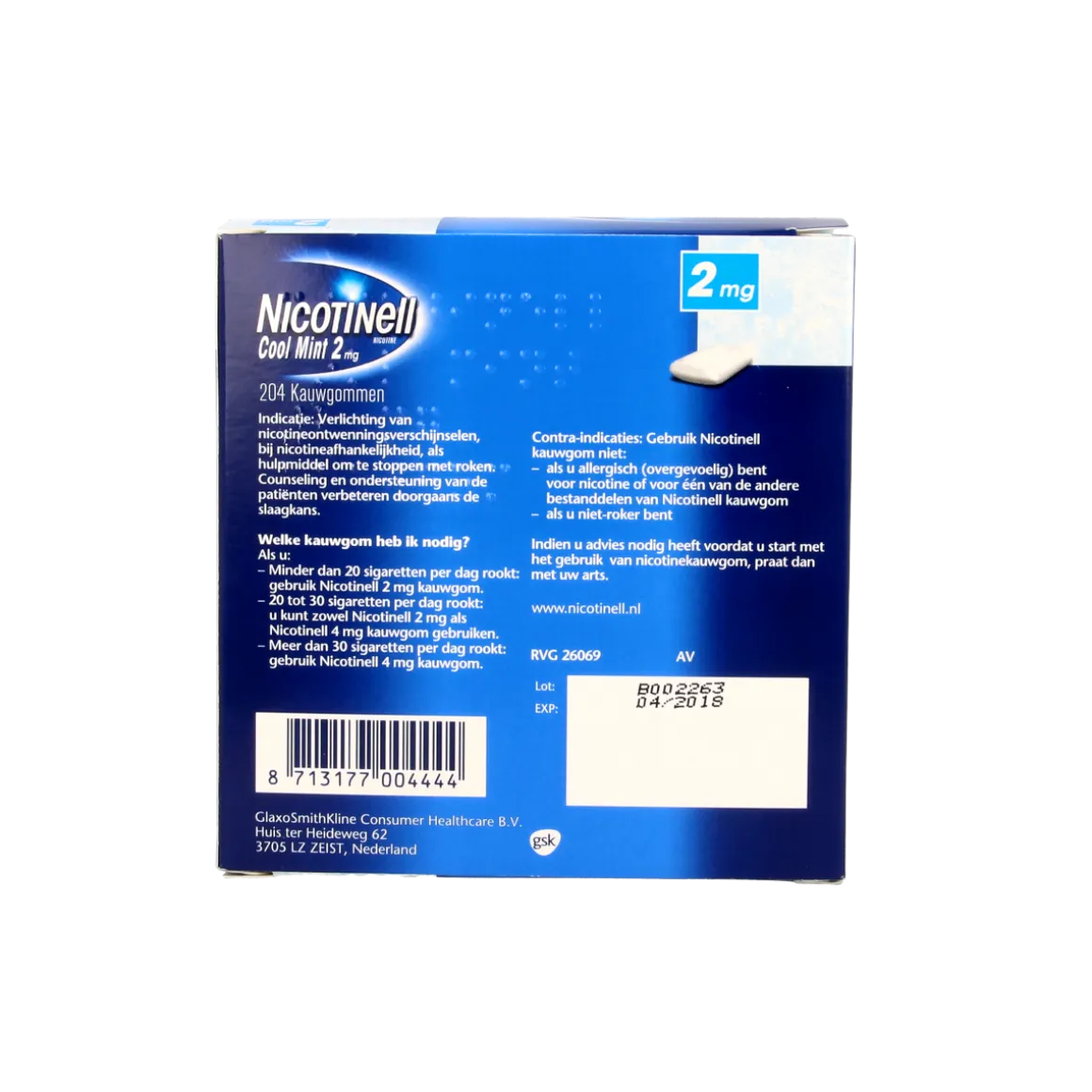 Nicotinell Kauwgom cool mint 2mg