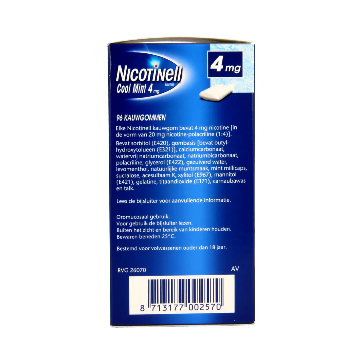 Nicotinell Kauwgom cool mint 4mg