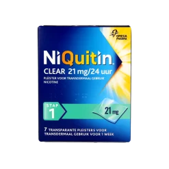 Niquitin Stap clear 21mg/24 uur
