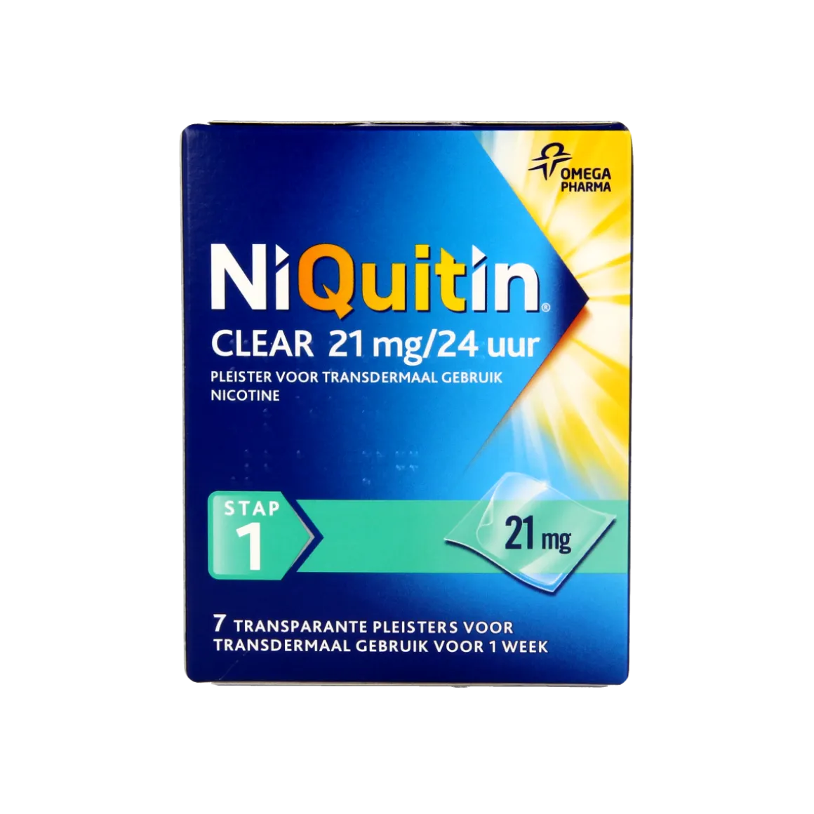 Niquitin Stap clear 21mg/24 uur