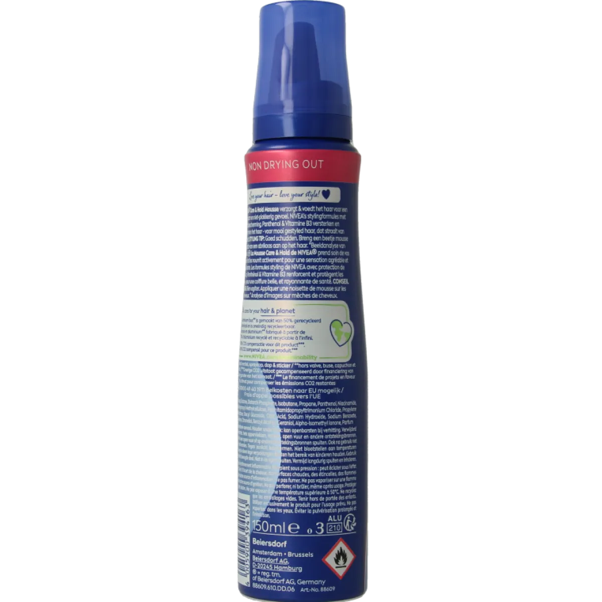 Clearance Nivea Care & hold styling mousse extra strong