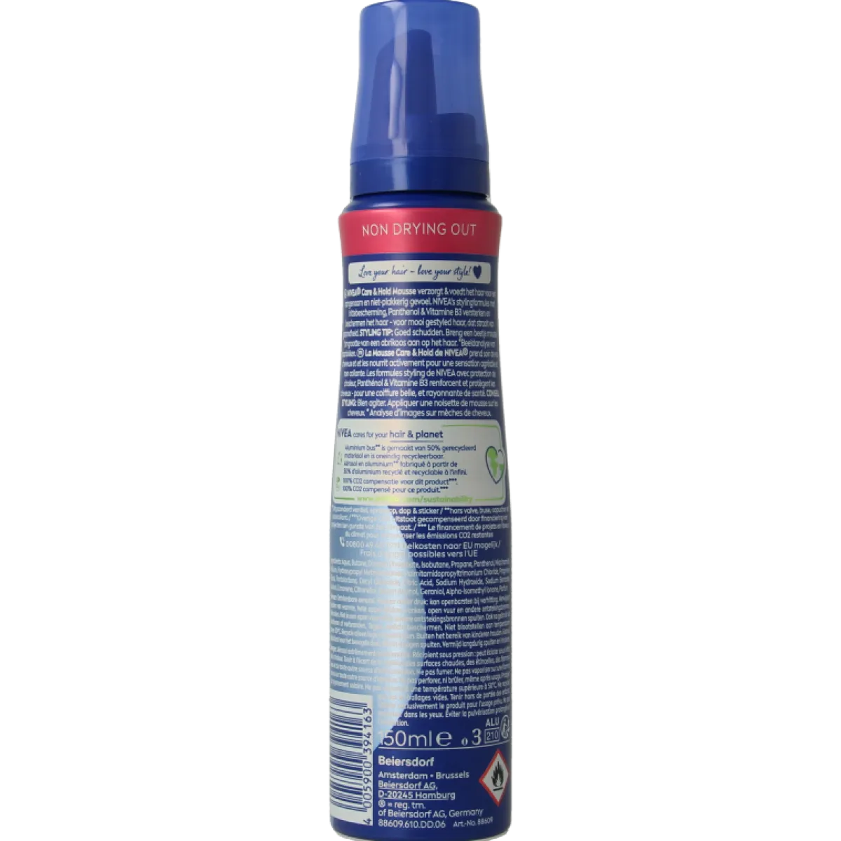 Clearance Nivea Care & hold styling mousse extra strong