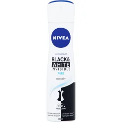 Outlet Nivea Deodorant invisible black & white pure