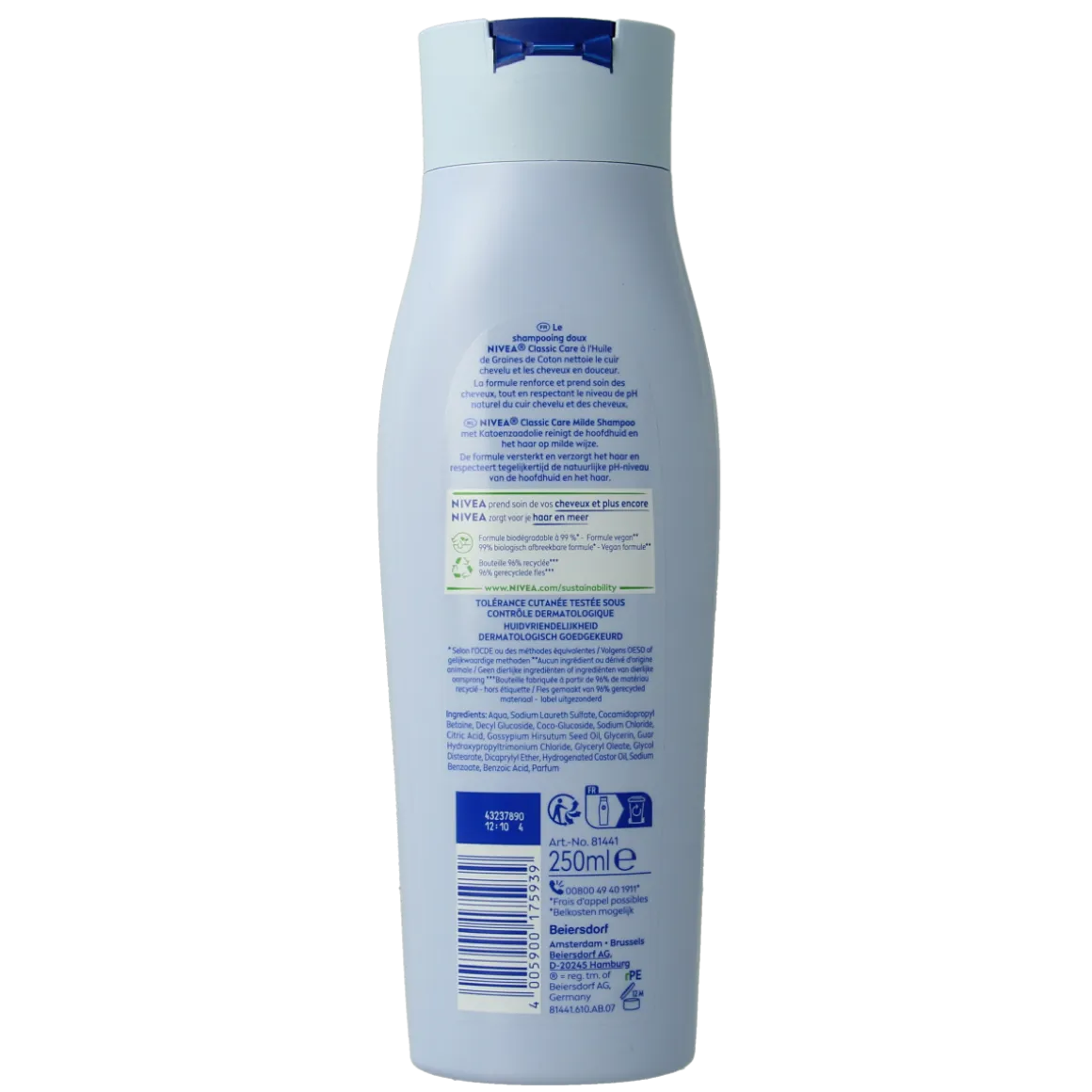 Nivea Shampoo mild classic care