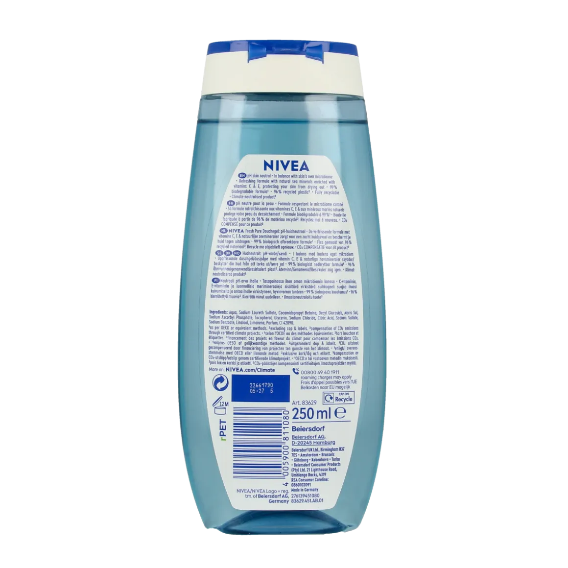 Nivea Showergel fresh pure