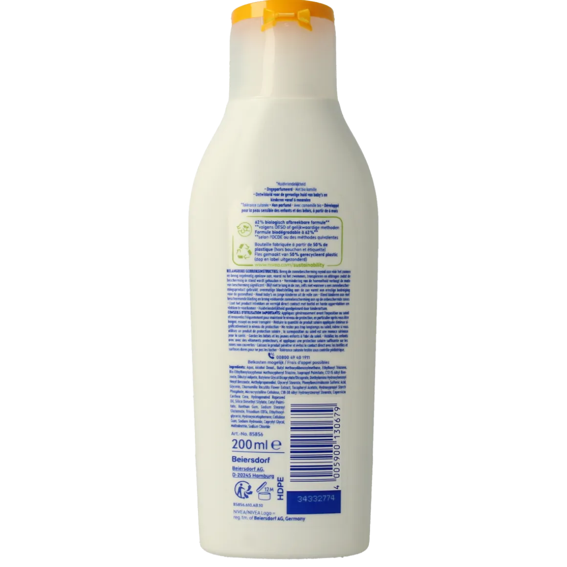 Nivea Sun protect & sensitive child sunmilk SPF50+