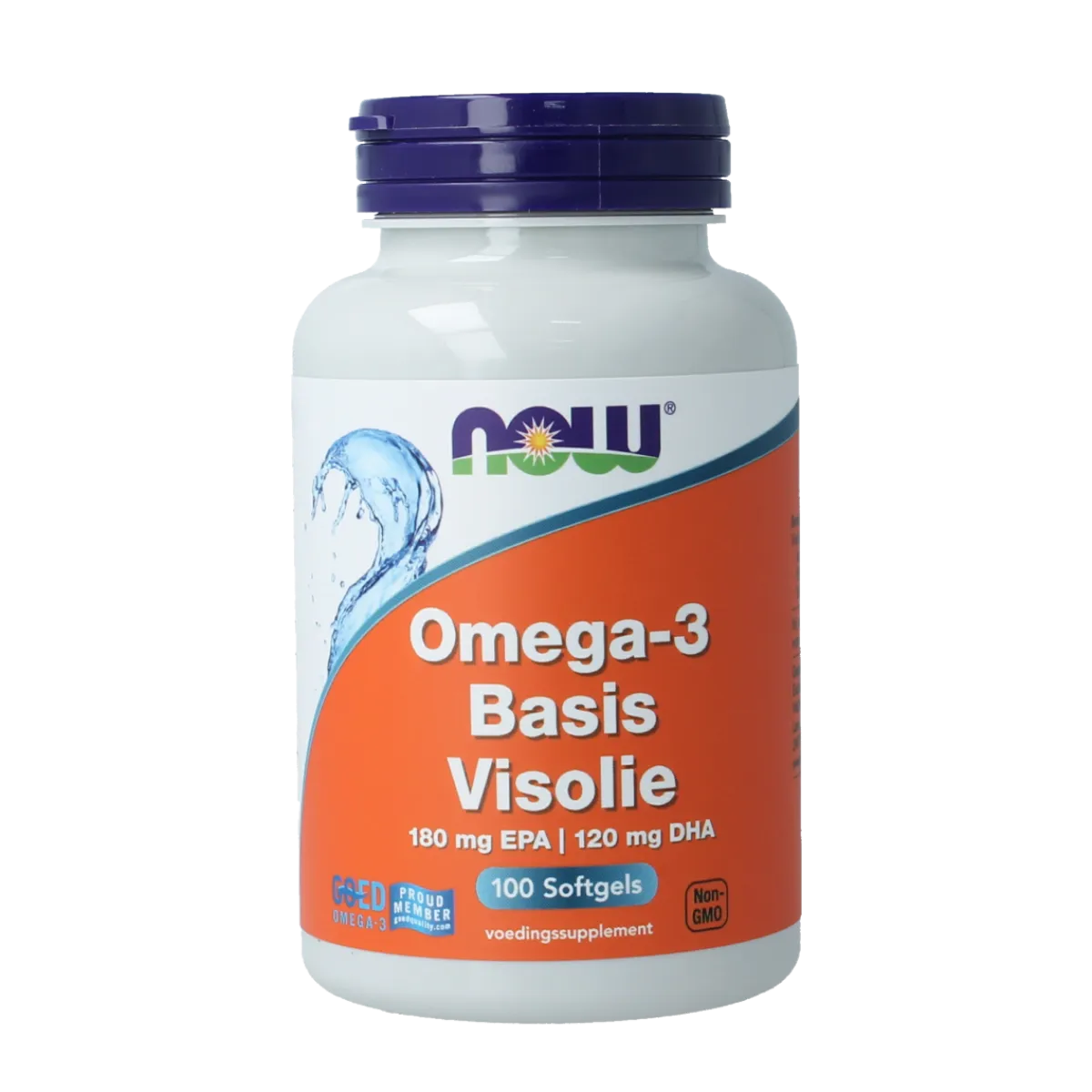 Hot NOW Omega-3 Basis visolie 180mg EPA 120mg DHA