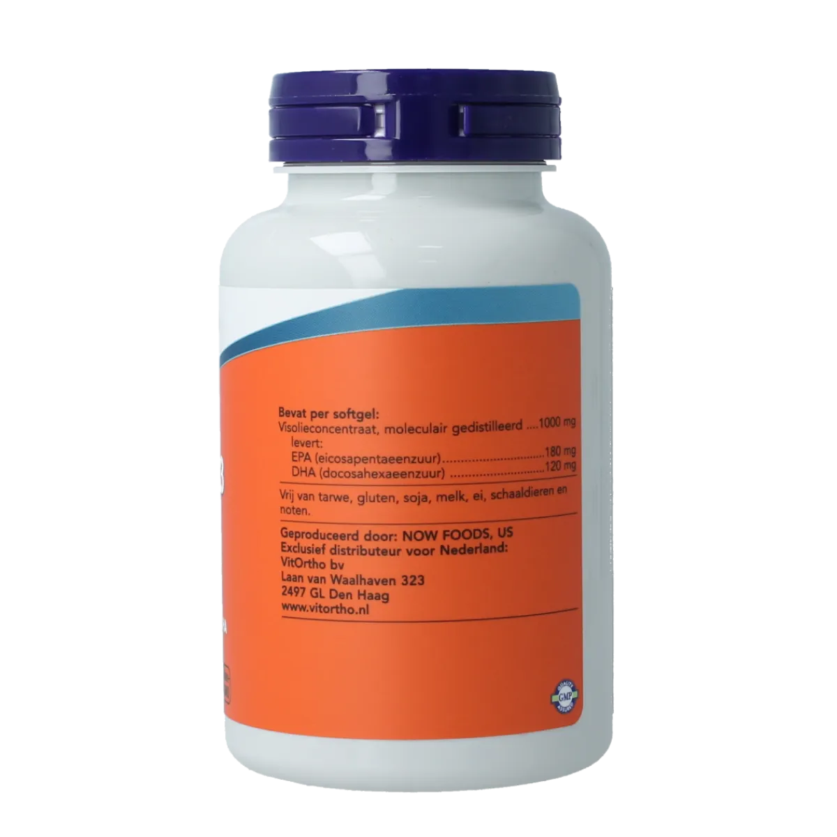 Hot NOW Omega-3 Basis visolie 180mg EPA 120mg DHA