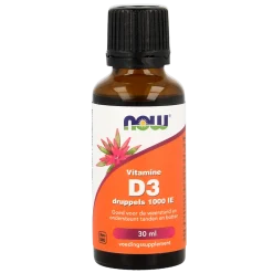 Outlet NOW Vitamine D3 druppels 1000IE
