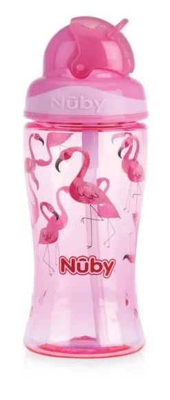 Outlet Nuby Flip it beker 360ml roze