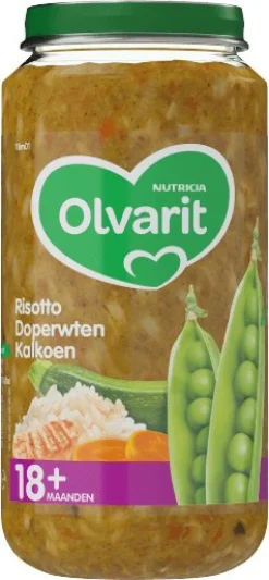 Olvarit Risotto doperwten kalkoen 18M01