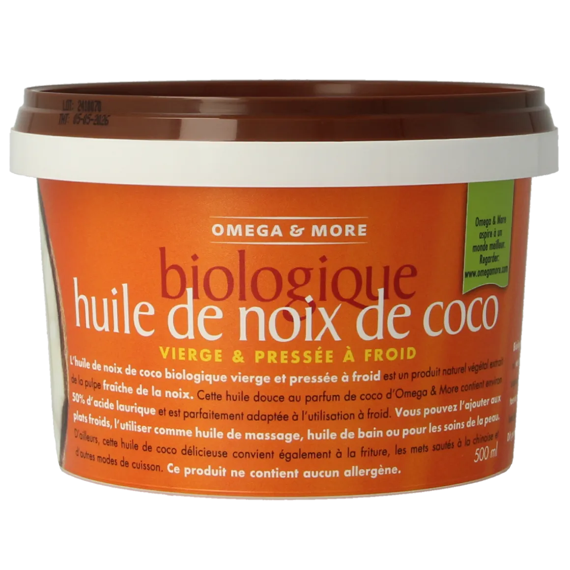 Omega & More Kokosolie extra virgin bio