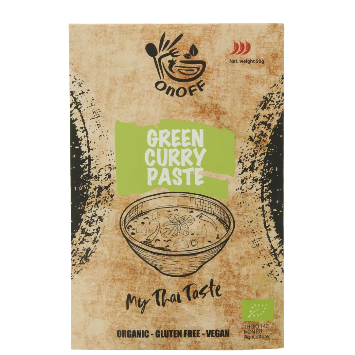 Onoff Thaise groene currypasta bio