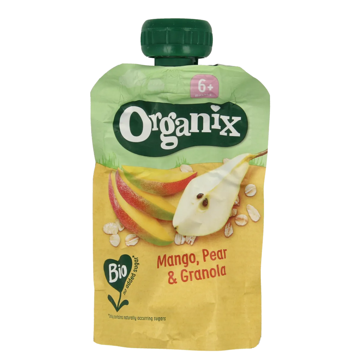 Clearance Organix Knijpfruit mango, peer & granola 6+ mnd bio