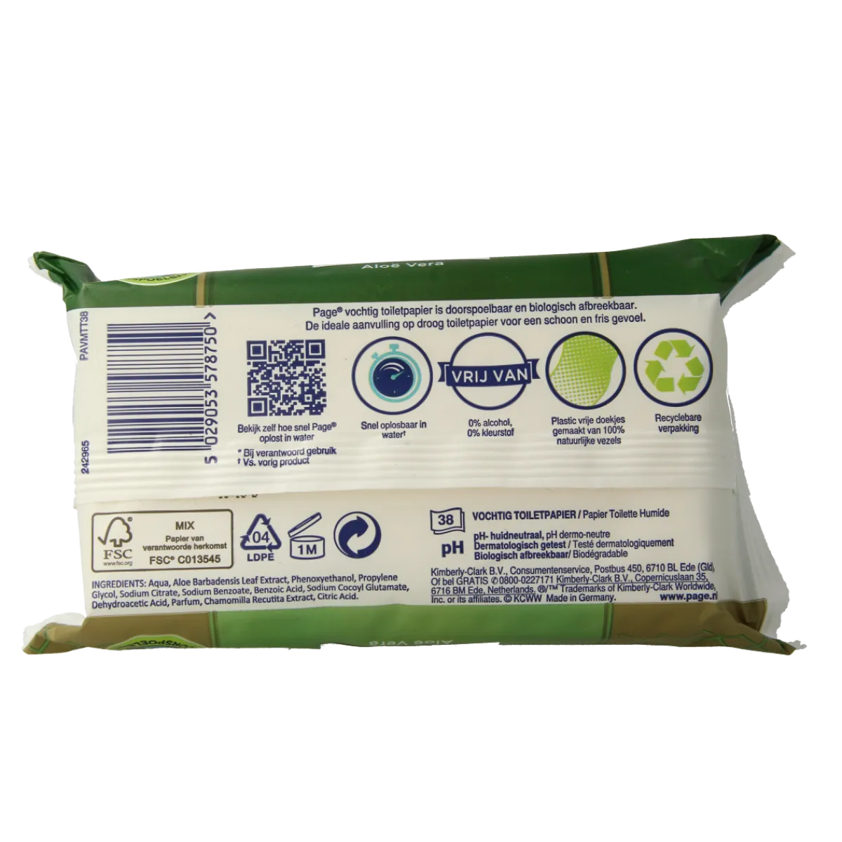 Outlet Page Vochtig toiletpapier aloe vera navulling