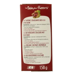 Pain Des Fleurs Krokante crackers kastanje glutenvrij bio