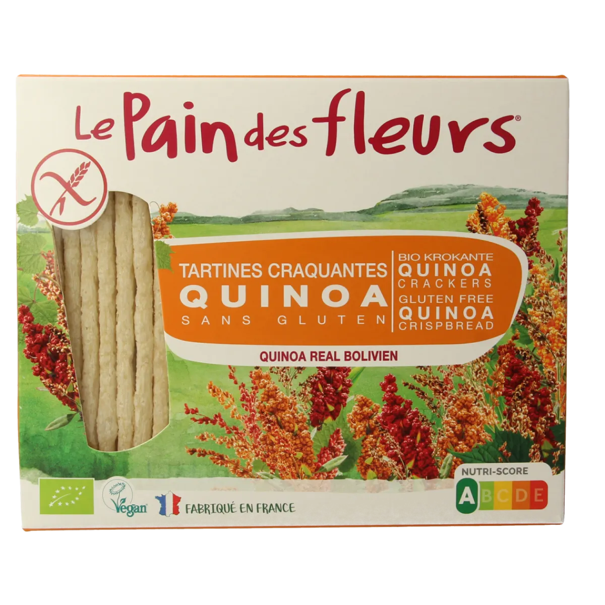 Online Pain Des Fleurs Krokante crackers quinoa glutenvrij bio