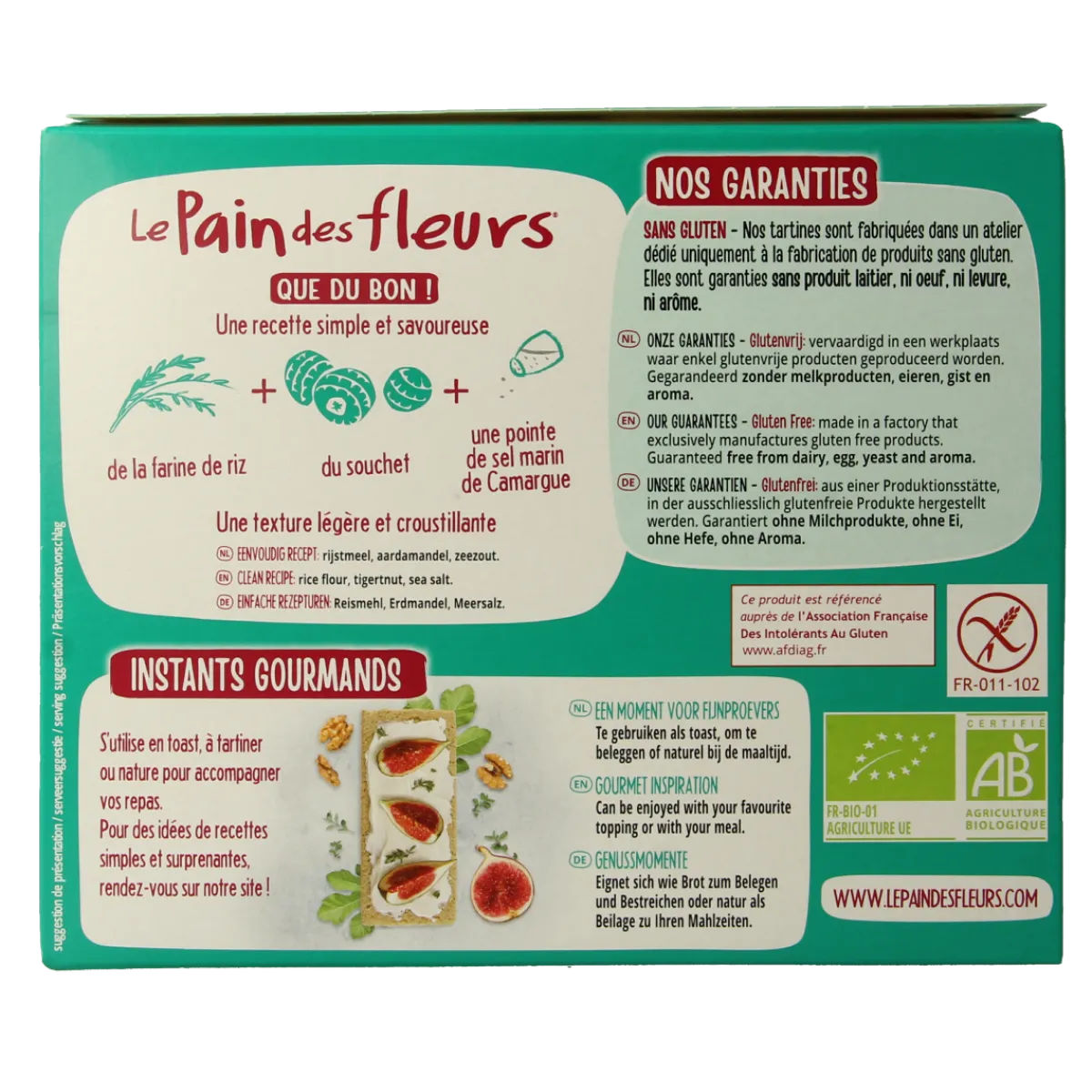 Outlet Pain Des Fleurs Krokante crackers aardamandel glutenvrij bio