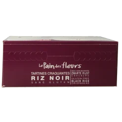Pain Des Fleurs Krokante crackers zwarte rijst glutenvrij bio