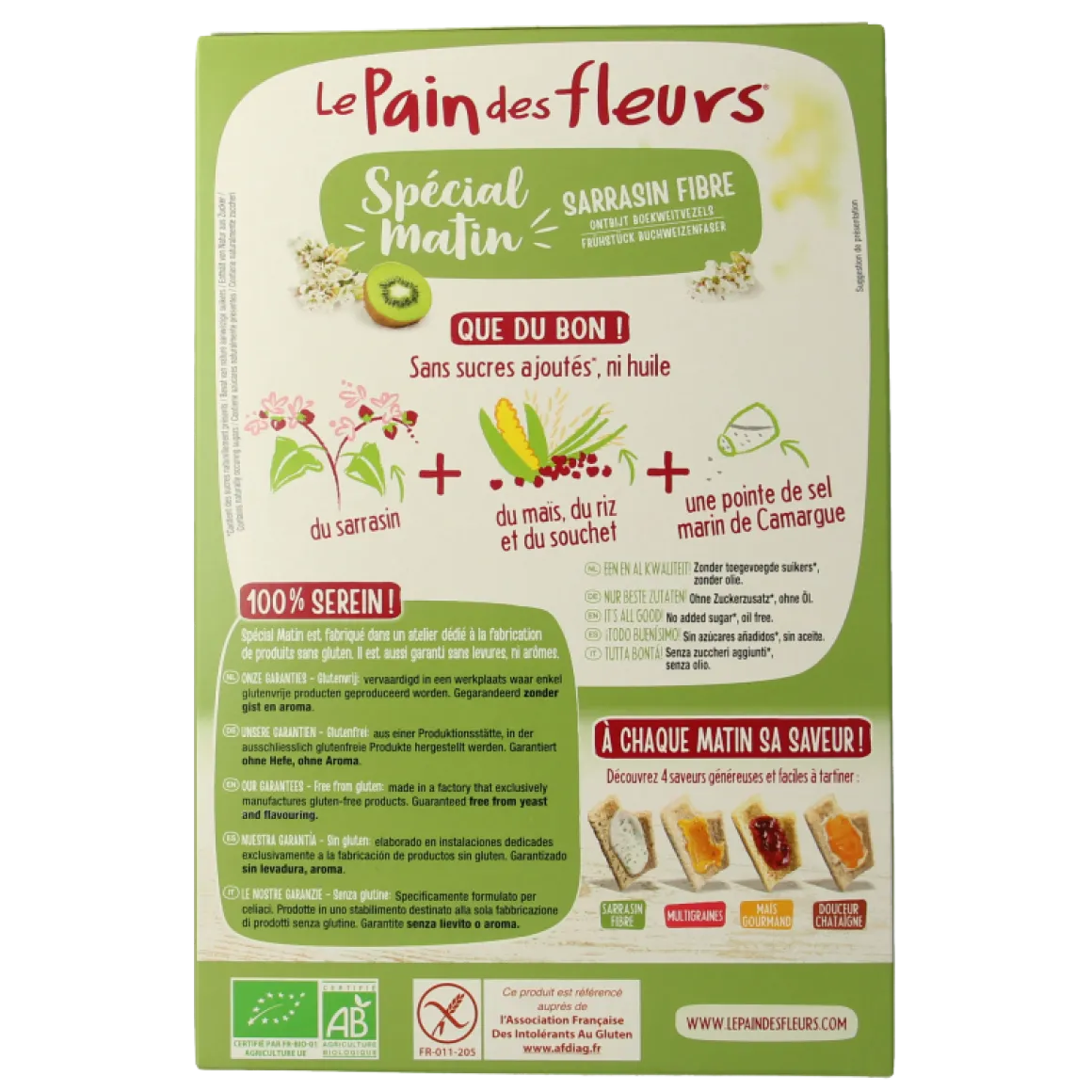 Pain Des Fleurs Special matin boekweit ontbijtcrackers bio