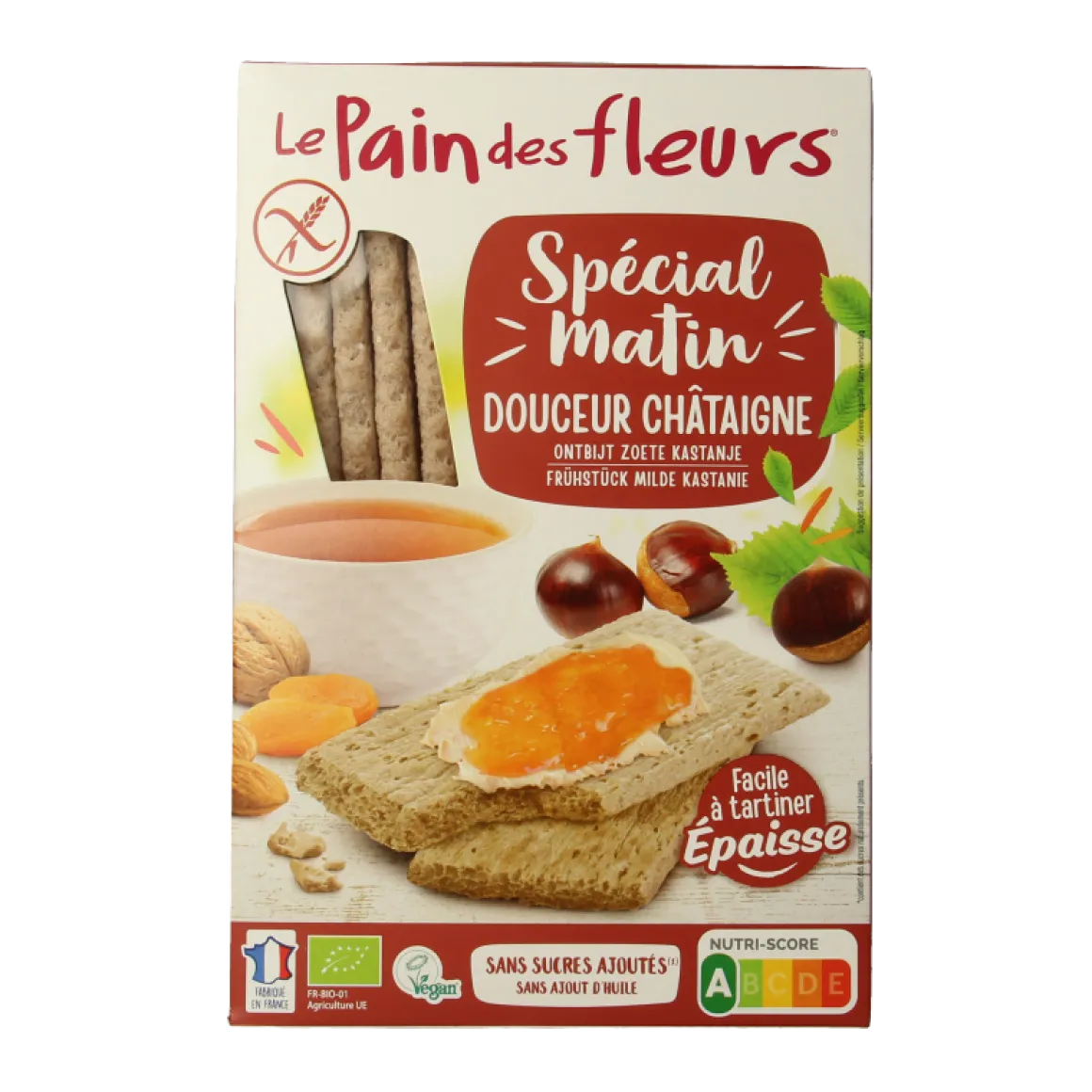 Pain Des Fleurs Special matin kastanje ontbijtcrackers bio