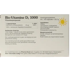 Hot Pharma Nord Bio vitamine D3 25mcg 1000IE