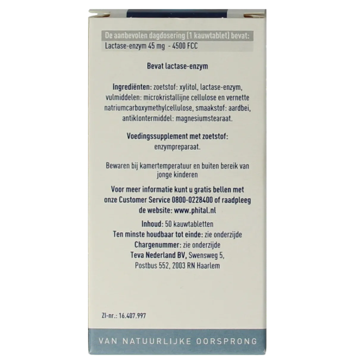 Outlet Phital Lactase 4500